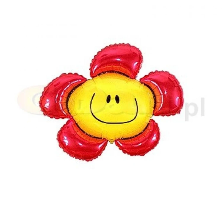 Balon foliowy 14" FX - Kwiatek czerwony
