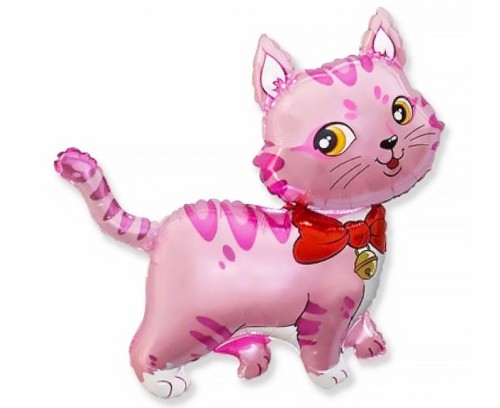Balon foliowy 14" FX - Kotek różowy