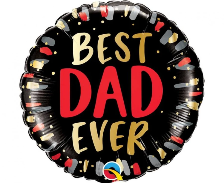 Balon foliowy 18 cali QL RND Best Dad Ever