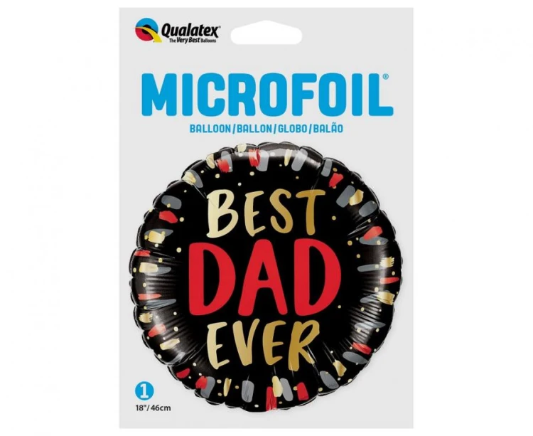 Balon foliowy 18 cali QL RND Best Dad Ever