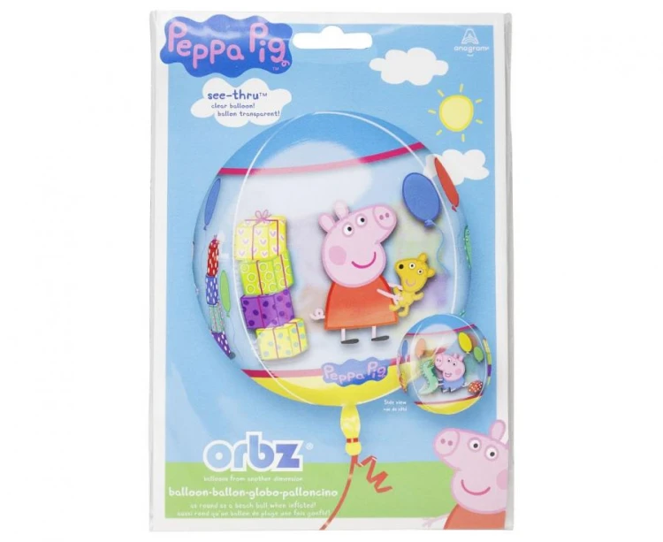 Balon foliowy 16" ORBZ - kula Świnka Peppa