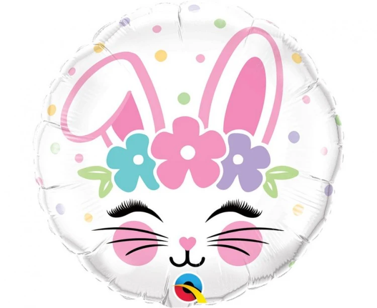 Balon foliowy 18 cali QL RND Króliczek