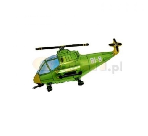 Balon foliowy 14" FX - Helikopter zielony