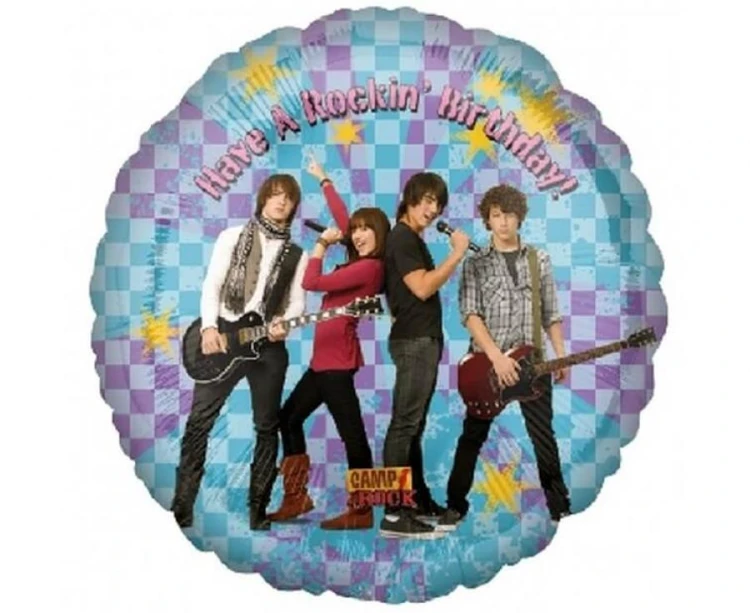 Balon foliowy 18" CIR - Camp Rock Rockin BDAY 46cm
