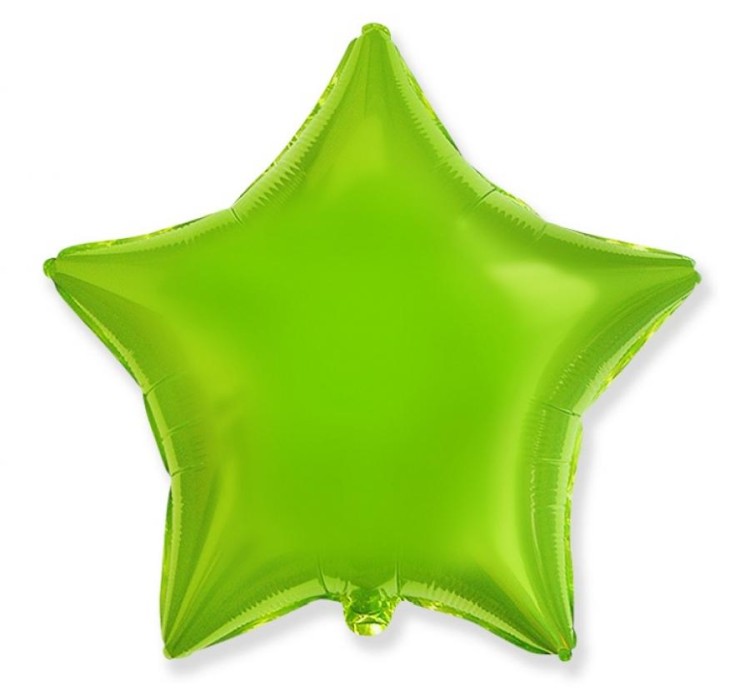 Balon foliowy 18" FX - Gwiazda jasnozielony