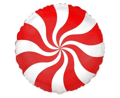 Balon foliowy 18" FX - Lizak czerwony 48cm