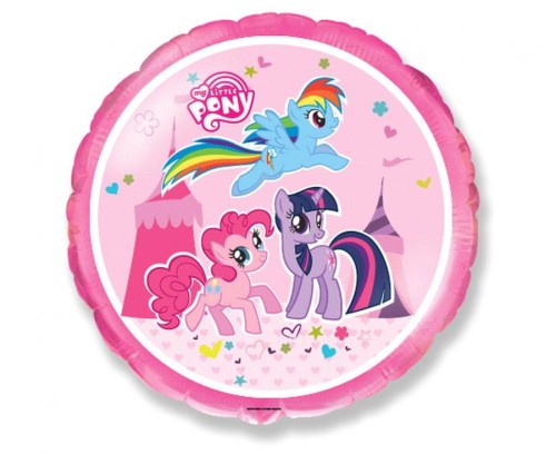Balon foliowy 18" FX - Little Pony okragły 48cm
