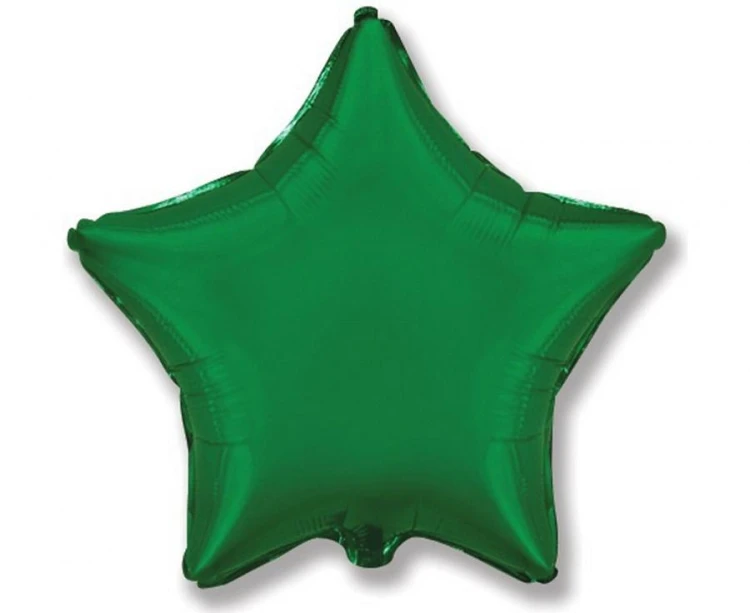 Balon foliowy 18" FX - Gwiazda zielona