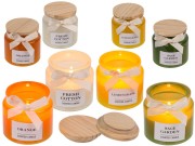 Świeczka w szkle z drewnianą pokrywką Aromatyczna Pachnąca Zapachowa 2.jpg