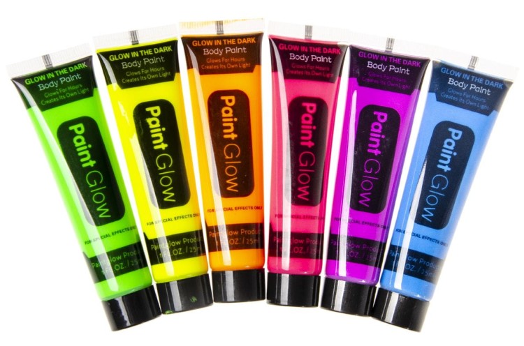 Neonowa Farba do Twarzy – Świeci w Ciemności pod Światłem UV na imprezę  (1).jpg