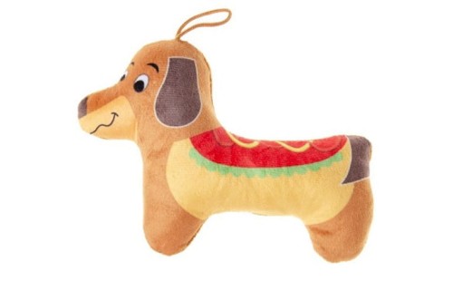 Pluszowy Piesek Hot Dog – Urocza Zabawka z Humorem Maskotka Śmieszna 1.jpg