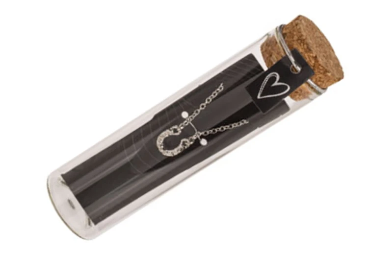 Naszyjnik w Szklanej Butelce z Korkową Zatyczką mix wzorów Prezent 1.jpg