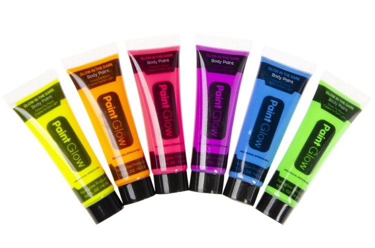 Neonowa Farba do Twarzy - Świeci w Ciemności pod Światłem UV 14,2 ml  (1).jpg