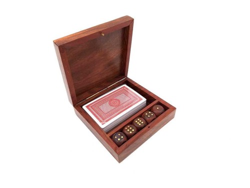 Karty i Kości do Gry w Ozdobnym Drewnianym Pudełku - Zestaw Prentowy Gracza  (1).jpg