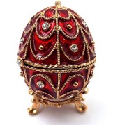 Ekskluzywna Mała Szkatułka Jajo Fabergé z Kryształkami  (1).jpg