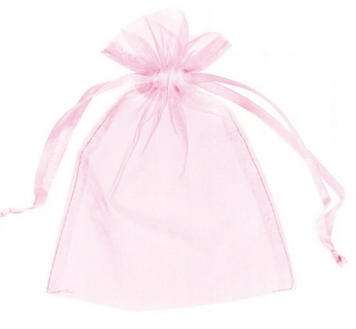 Woreczek z Organzy 10 x 15 cm - Różowy .jpg