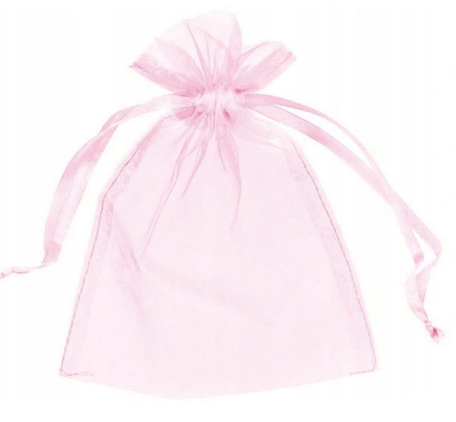 Woreczek z Organzy 10 x 15 cm - Różowy .jpg