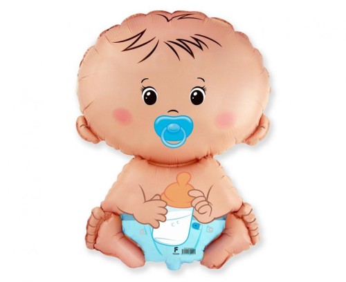 Balon foliowy Bobas Chłopiec Chłopczyk Dziecko Baby Shower 14"