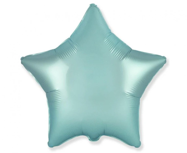 Balon foliowy Gwiazda Gwiazdka satynowy pastel jasnoniebieski 18"