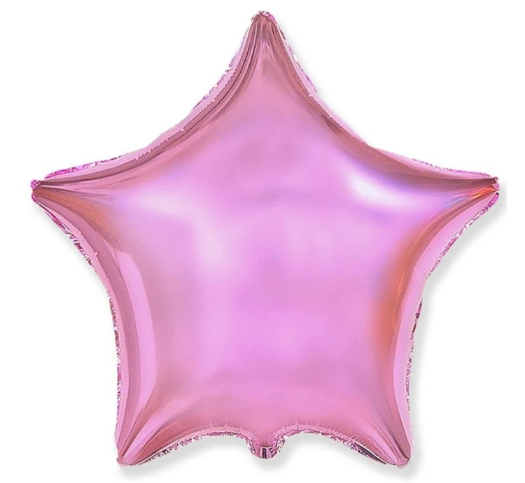 Balon foliowy Gwiazda jasnoróżowy Różowa Gwiazdka 18"