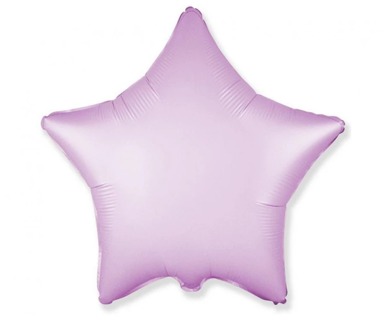 Balon foliowy Gwiazda Gwiazdka satynowy pastel liliowy 18"