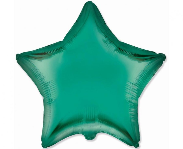 Balon foliowy Gwiazda Gwiazdka satynowy zielony 18"