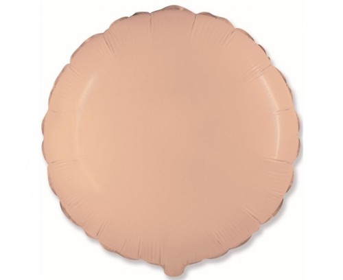 Balon foliowy pastel jasny pomarańczowy Okrągły pastelowy 18"