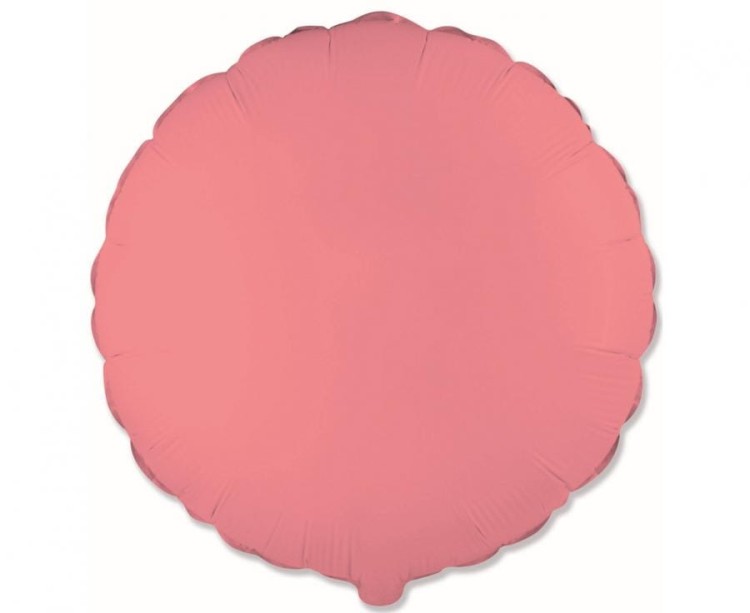 Balon foliowy pastelowy czerwony Okrągły 18"