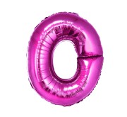 Balon foliowy różowa litera O różowy balon literka 35 cm