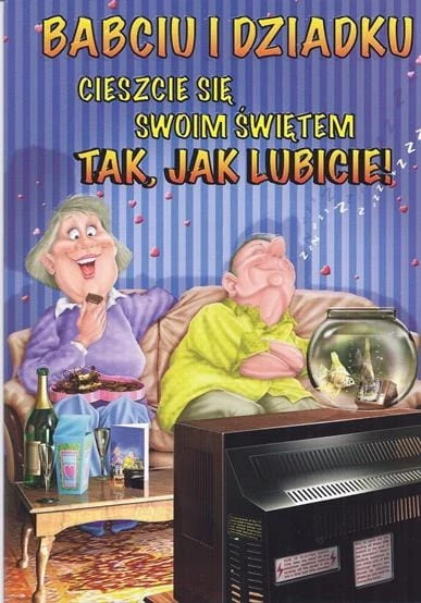 KARNET POCZTÓWKA Z KOPERTĄ DZIEŃ BABCI DZIADKA 22X15 1