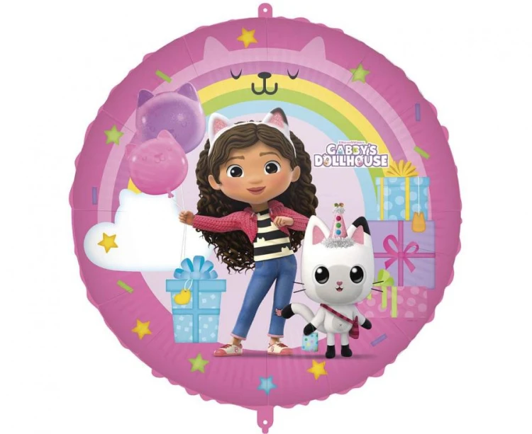 Balon foliowy 18" Gabby's Dollhouse 46 cm Koci Domek Gabi