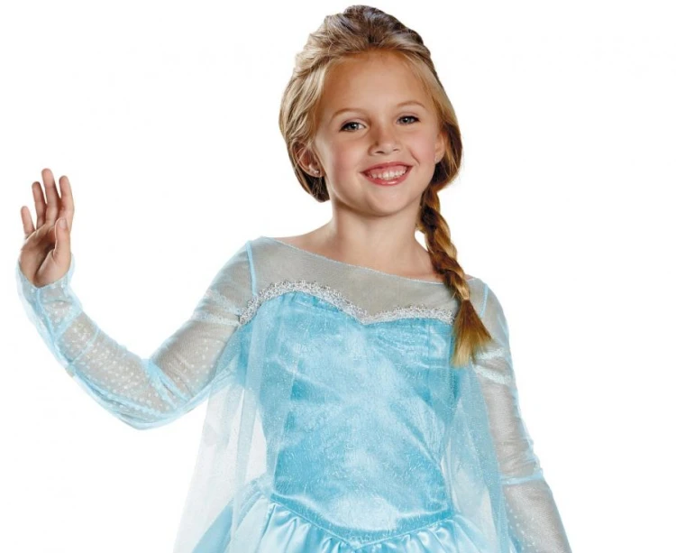 Strój Przebranie Elsa Elza Kraina Lodu Frozen (licencja) rozm. M (7-8 lat)