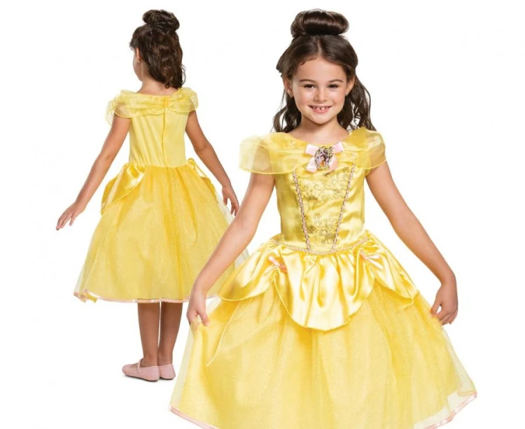 Strój Belle Deluxe - Princess (licencja), rozm. M (7-8 lat)
