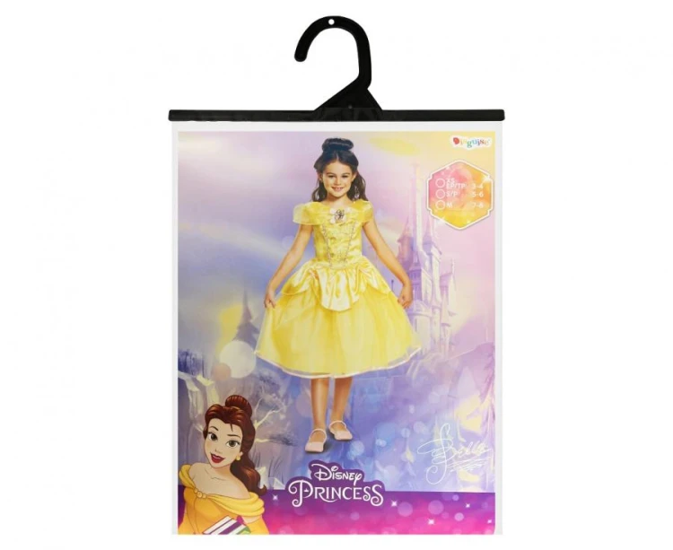 Strój Belle Deluxe - Princess (licencja), rozm. M (7-8 lat)