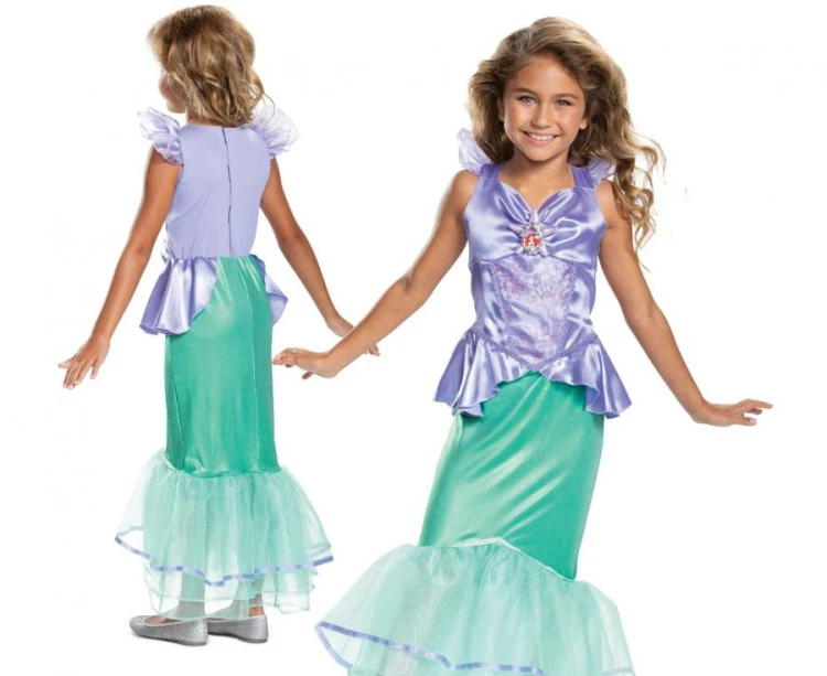 Strój Ariel Deluxe - The Little Mermaid Princess (licencja), rozm. M (7-8 lat)