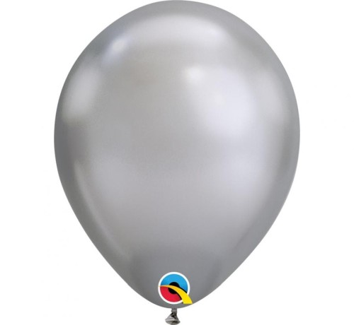 Balon QL 11" 28cm chrom srebrny Zestaw 100 szt.