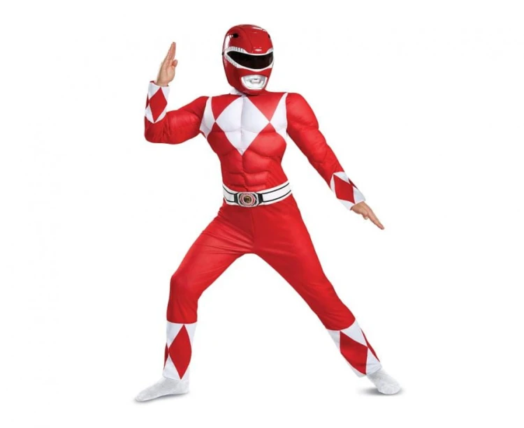 Strój Przebranie Red Ranger Classic Muscle Power Rangers rozm. M (7-8 lat)