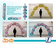 Balon Ibrex Chain Hel ogniwo 73 x 53 cm Metaliczny ecrui 5 szt.