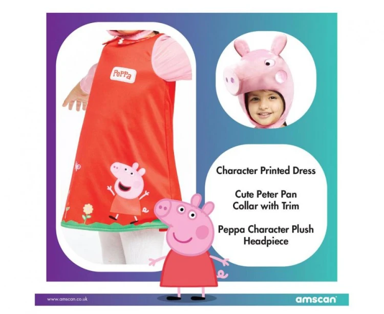 Pluszowa czapka Świnka Peppa wiek 4-6 lat Przebranie Strój