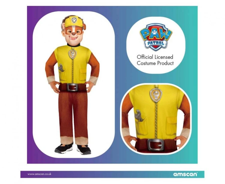 Strój Przebranie Psi Patrol Rubble rozm. 4-6 lat