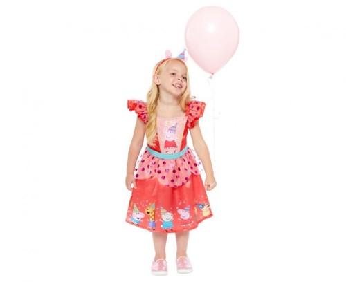 Strój Przebranie dla dzieci Świnka Peppa Party Dress 4-6 lat Sukienka