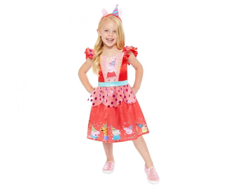 Strój Przebranie dla dzieci Świnka Peppa Party Dress 2 - 3 lata Sukienka
