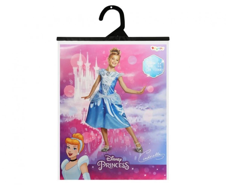 Strój Przebranie Cinderella Classic Princess licencja rozm. S (4-6 lat)