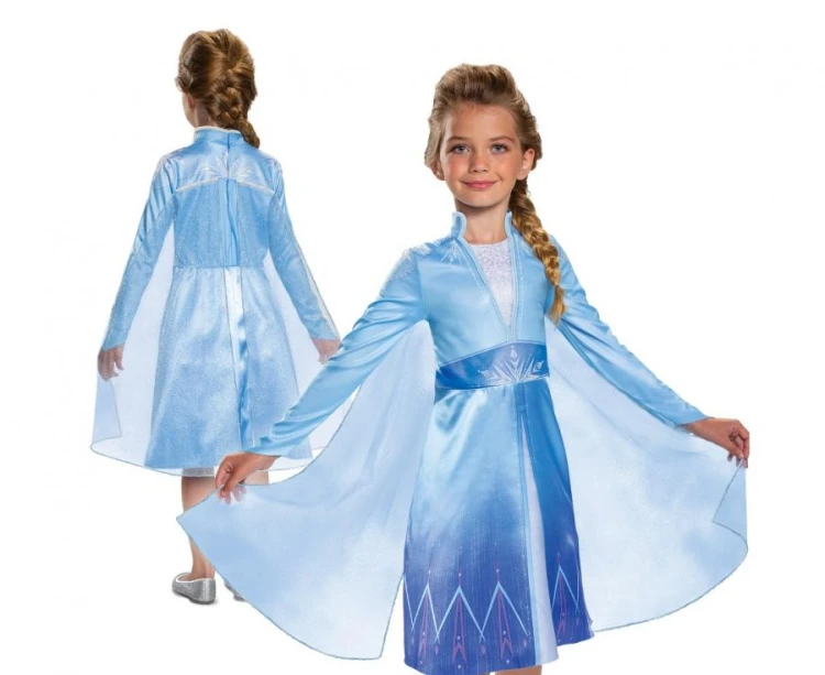 Strój Elsa Classic Elza Kraina Lodu - Frozen 2 licencja rozm. S (5-6 lat)