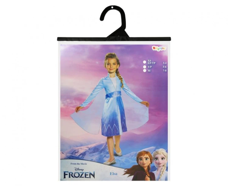Strój Elsa Classic Elza Kraina Lodu - Frozen 2 licencja rozm. S (5-6 lat)