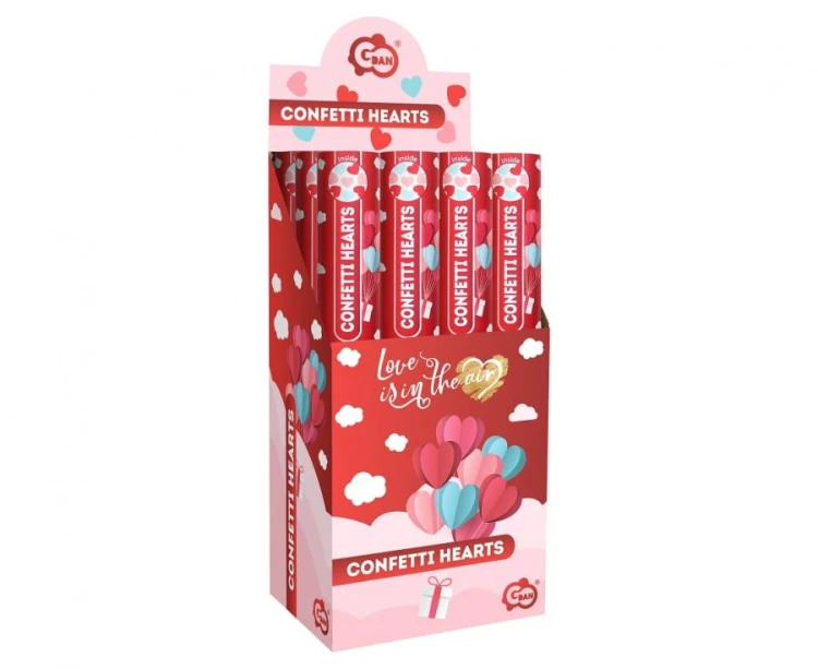 Konfetti pneumatyczne Love is in the air 40 cm