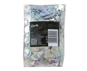 Konfetti foliowe Kółeczka 2 cm 250g holograficzny srebrny