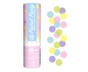 Konfetti pneumatyczne Pastel Party kółeczka papierowe mix pastelowy 15 cm