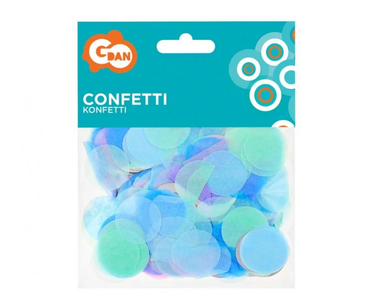 Konfetti Kółeczka papierowo-foliowe pastelowy mix 15 g
