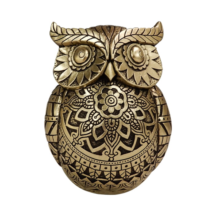 Sowa Symbol Mądrości Elegancka Dekoracja Figurka  (1).jpg